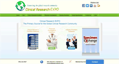 Desktop Screenshot of clinicalresearchexpo.com